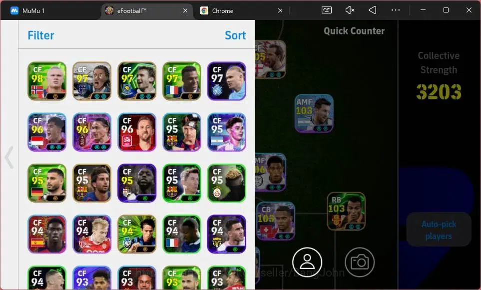 eFootball Accounts Mobile|PW 3203|Epic Kane,Bebeto,Cafu,Shevchenko,Ha image 2