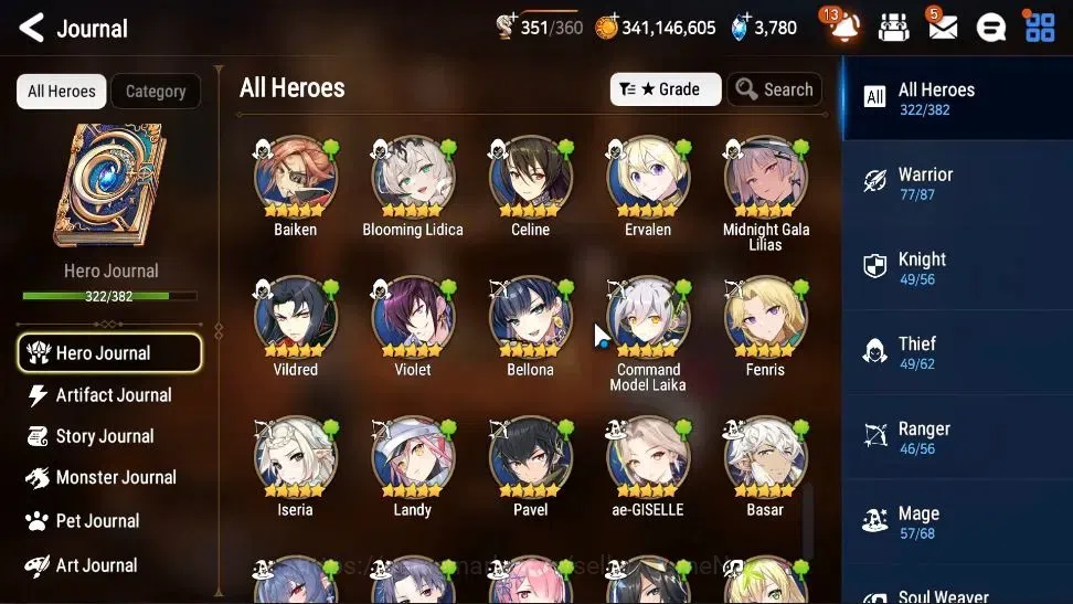 Epic Seven Accounts Collaboration Hero Asia Verif|43 ML(Zio,Belian,LC Belona,etc)+Many Colab 14