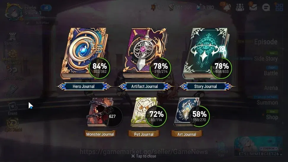 Epic Seven Accounts Collaboration Hero Asia Verif|43 ML(Zio,Belian,LC Belona,etc)+Many Colab 3
