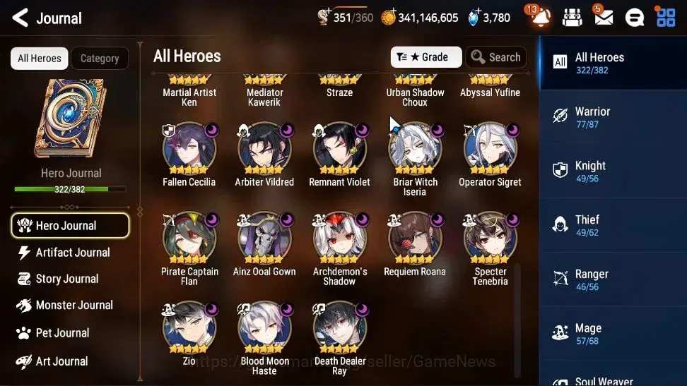 Epic Seven Accounts Collaboration Hero Asia Verif|43 ML(Zio,Belian,LC Belona,etc)+Many Colab 7
