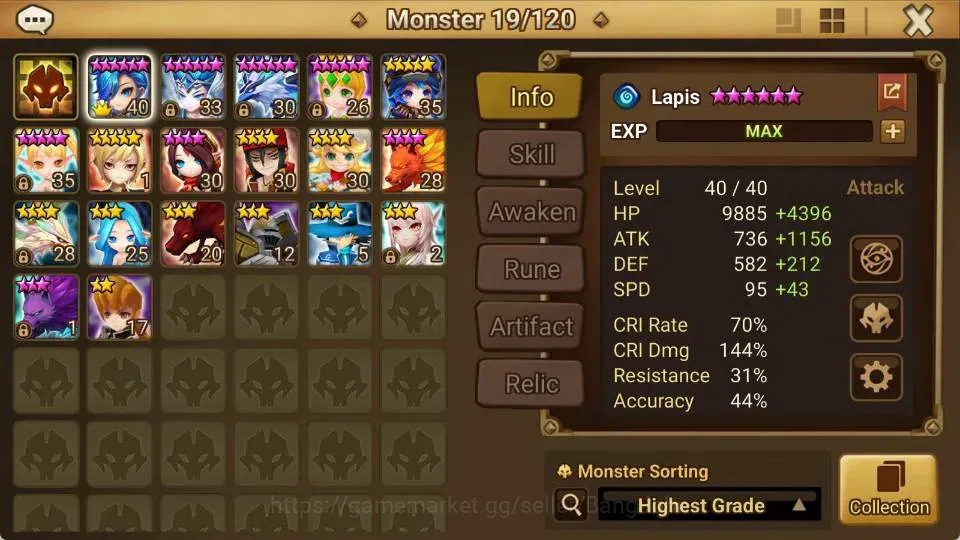 Summoners War: Sky Arena Accounts Starter GLOBAL | NB 5 TESHAR,Starter Gacha 194 MS, 40 12Y Special Scrolls, 8 Legendary 2