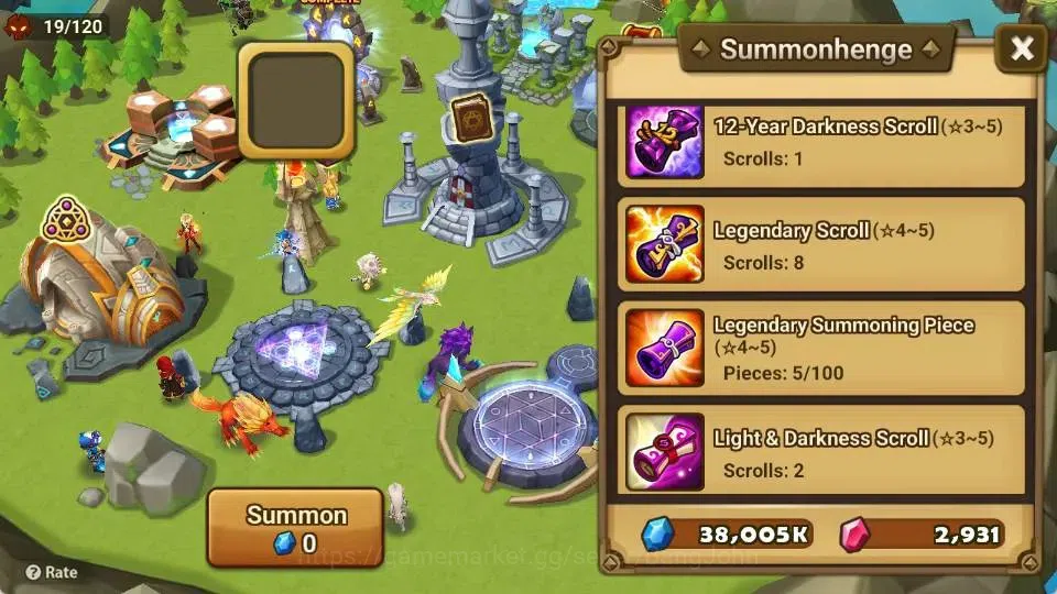 Summoners War: Sky Arena Accounts Starter GLOBAL | NB 5 TESHAR,Starter Gacha 194 MS, 40 12Y Special Scrolls, 8 Legendary 4