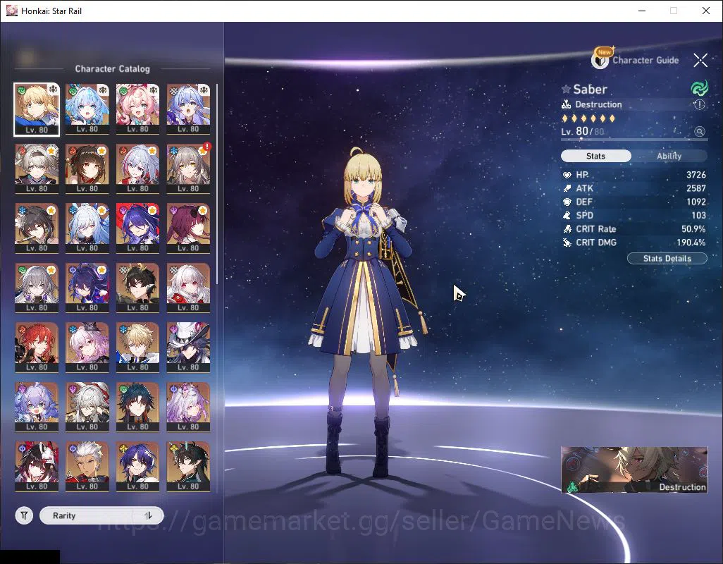 Honkai Star Rail Accounts ASIA|TL 70|21 Limited|[Acheron,Casto]+Sign,Saber,C image 13