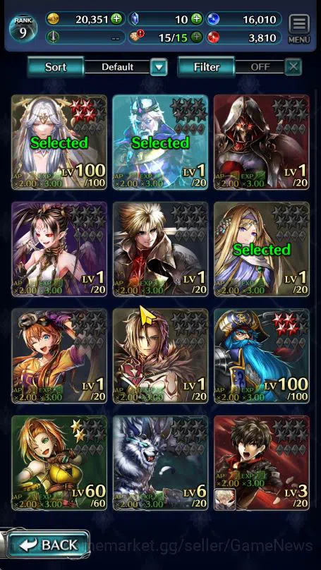 Last Cloudia Low-End Global Rank 9|TopTierUnits (MOB Sera, Leodore, POG image 1