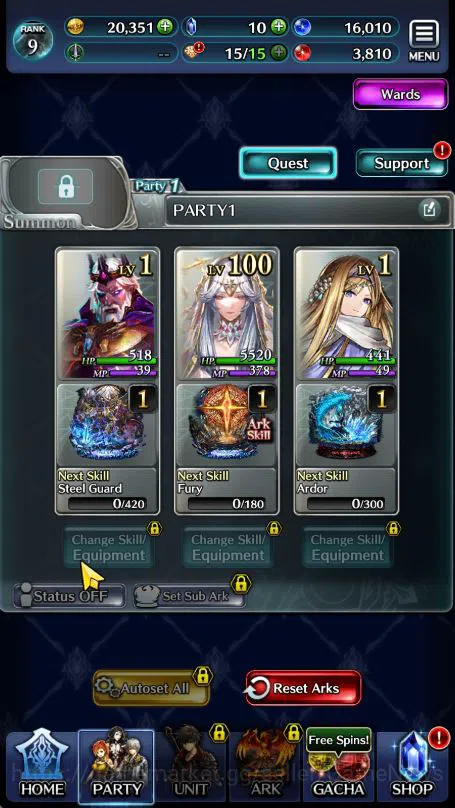Last Cloudia Accounts Low-End Global Rank 9|TopTierUnits (MOB Sera, Leodore, POG Garland, AOG Mayly, G Ilaha)|2 UR 3