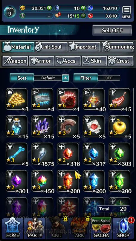 Last Cloudia Accounts Low-End Global Rank 9|TopTierUnits (MOB Sera, Leodore, POG Garland, AOG Mayly, G Ilaha)|2 UR 7