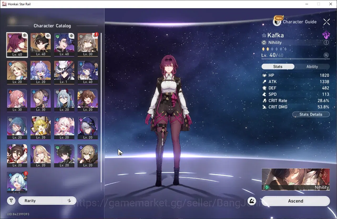 Honkai Star Rail Accounts ASIA|TL 30|3 Limit| Ashveil, Kafka, Dan Heng PT,et image 11