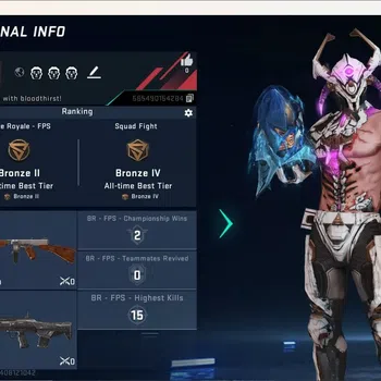 Blood Strike Accounts Collab Skin ASIA|Ultra Melee:Katar-Selachian|Collab M4A1-Battle Of Faith [AOT Series 2]|1 Legendary