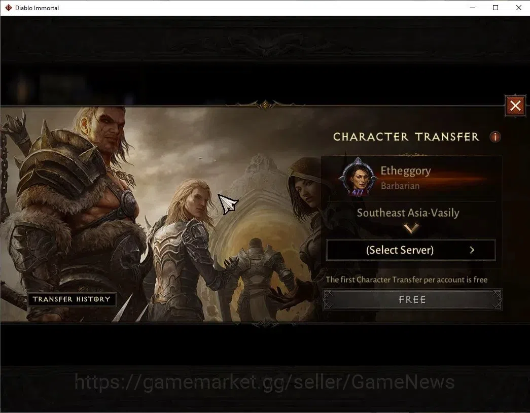 Diablo Immortal Accounts SEA-Vasily|CS ON|Lv60(477)|Barbarian|CR 34K|Reso 4 image 2