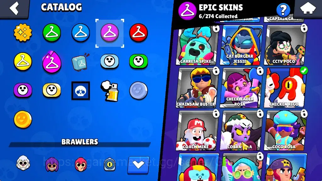 Brawl Stars Accounts 509 Trophy|18 Brawlers 1 Max (Byron)|7k PP|2 Mythic (Gridiron Otis,Ringmaster Byron),6 Epic Skin|CN 12