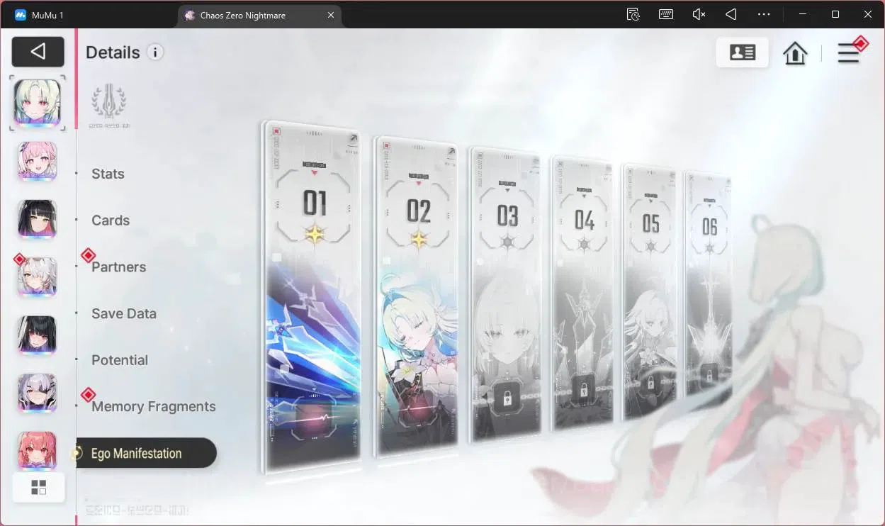 Chaos Zero Nightmare Accounts ASIA | Lv54 | SSR 7 | Heidemarie ME2 | Nine ME1 |  image 9