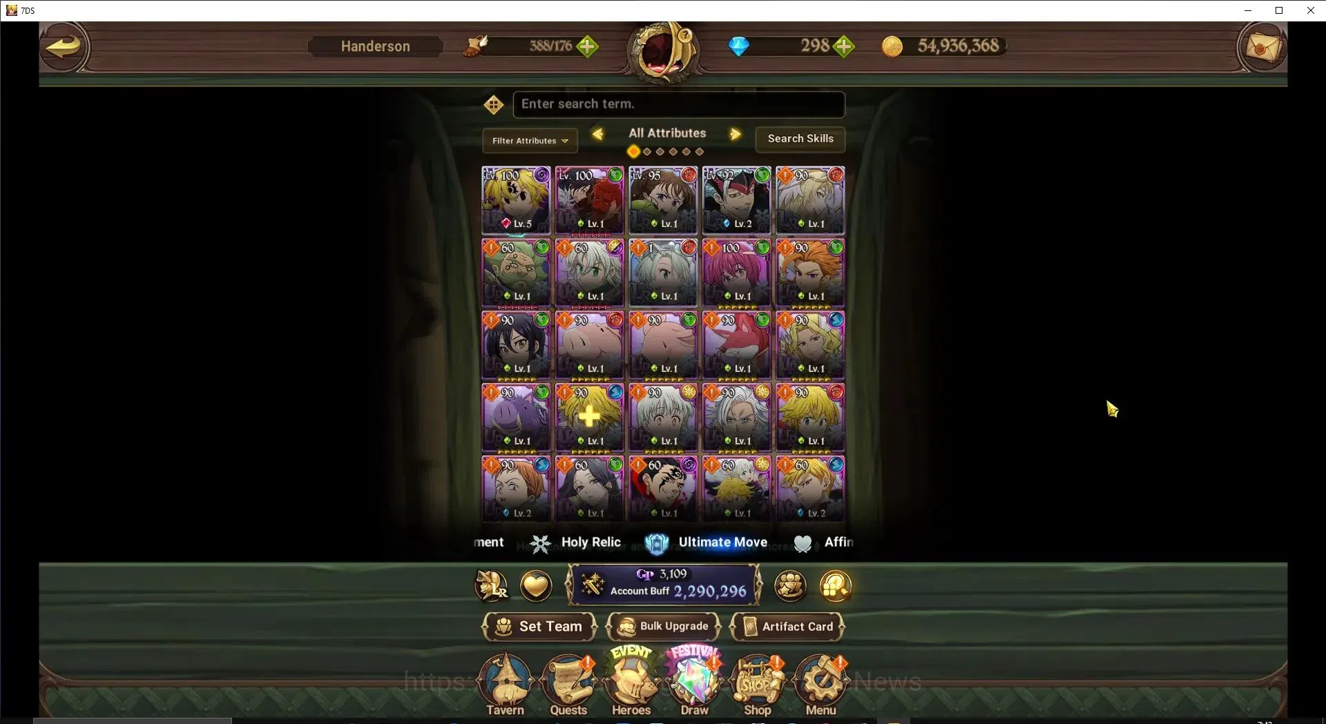 The Seven Deadly Sins: Grand Cross Accounts ASIA|2,2M CC|298 DM+50 LS|5 LR+8 UR|NMeli5/6,QDian image 5