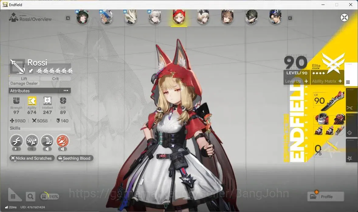 Arknights: Endfield Accounts ASIA | Lv 58 | 3 Limit+3 Sign|Limit (Zhuang Fangyi image 12
