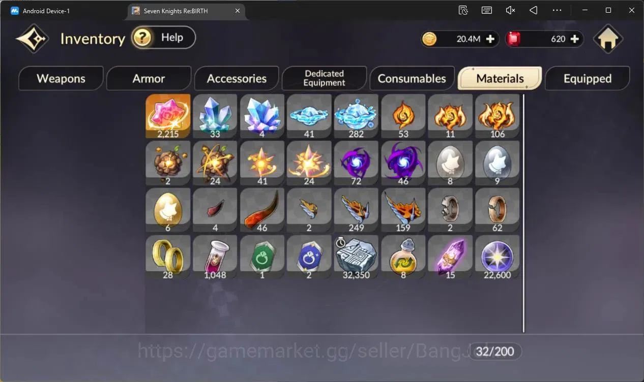 Seven Knights Re:Birth Accounts Global |3 EX7 (Gelidus TC2,Melia TC1,Juri)|26 TC6( image 10