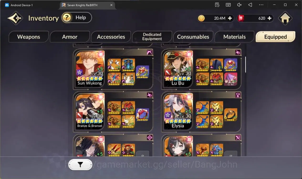 Seven Knights Re:Birth Accounts Global |3 EX7 (Gelidus TC2,Melia TC1,Juri)|26 TC6( image 12