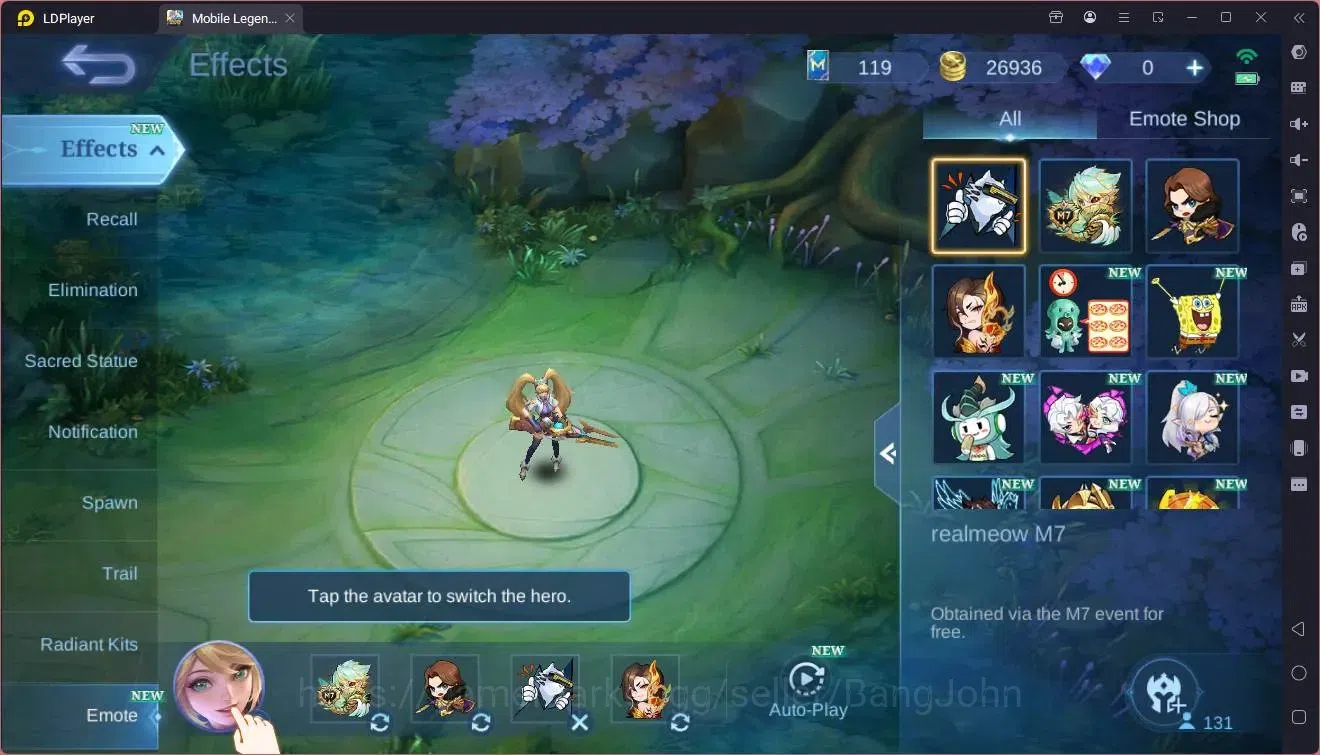 Mobile Legends: Bang Bang Accounts Global|Hero 131|Skin 239|Renowned|CC Natalia|Lucky image 16