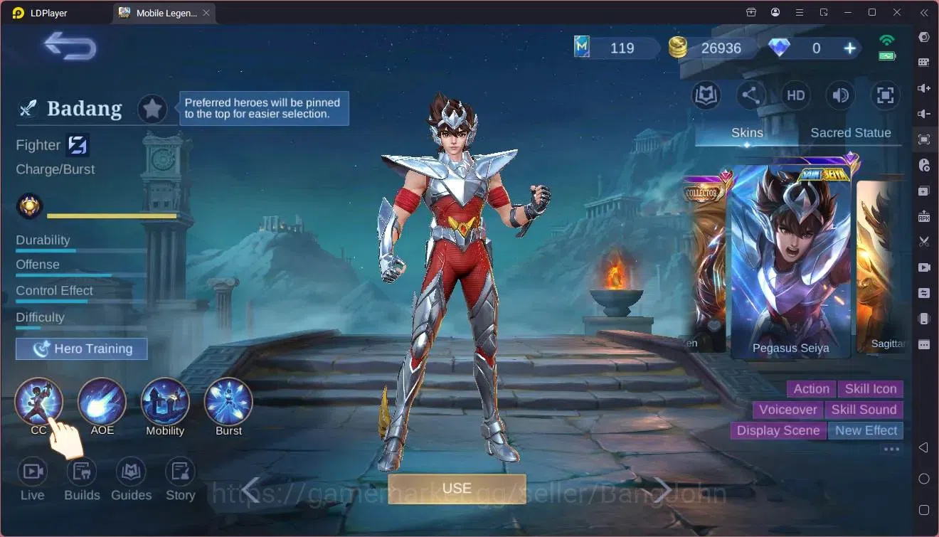 Mobile Legends: Bang Bang Accounts Global|Hero 131|Skin 239|Renowned|CC Natalia|Lucky image 3