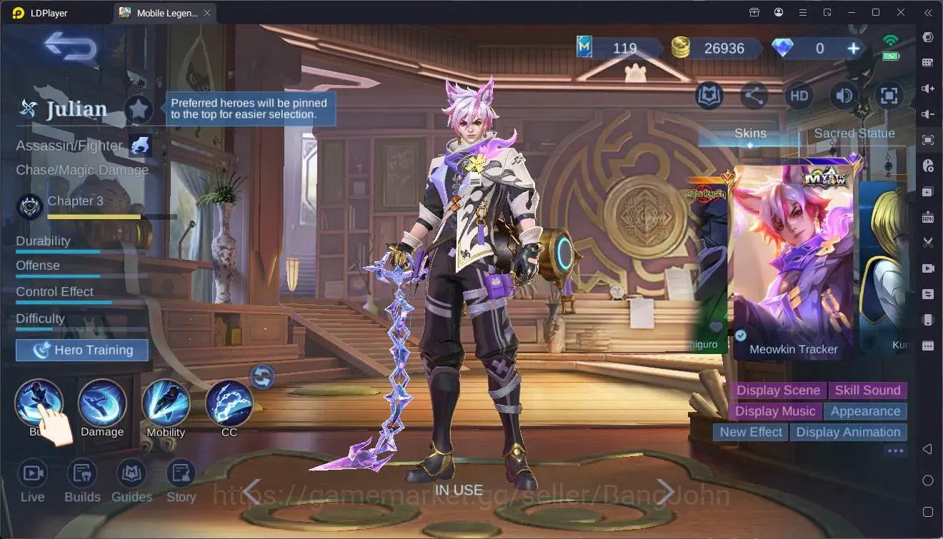 Mobile Legends: Bang Bang Accounts Global|Hero 131|Skin 239|Renowned|CC Natalia|Lucky image 5