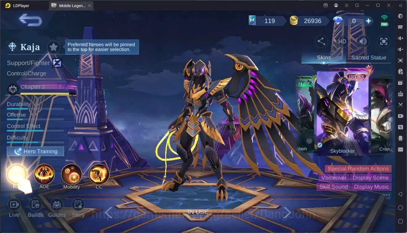 Mobile Legends: Bang Bang Accounts Global|Hero 131|Skin 239|Renowned|CC Natalia|Lucky image 7