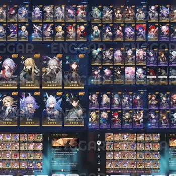Honkai Star Rail Accounts End Game ASIA ACCOUNT HSR WITH 60 *5 CHARACTER