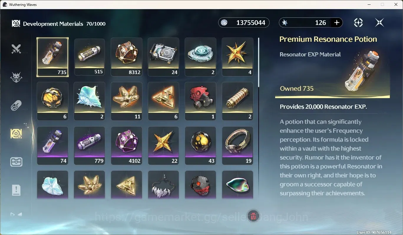 Wuthering Waves Accounts Starter SEA|UL 53|Rank 6|3 Char Limited [Phrolova Rc4]+Sign,Shorekeeper,Rebecca | Mc Female 15