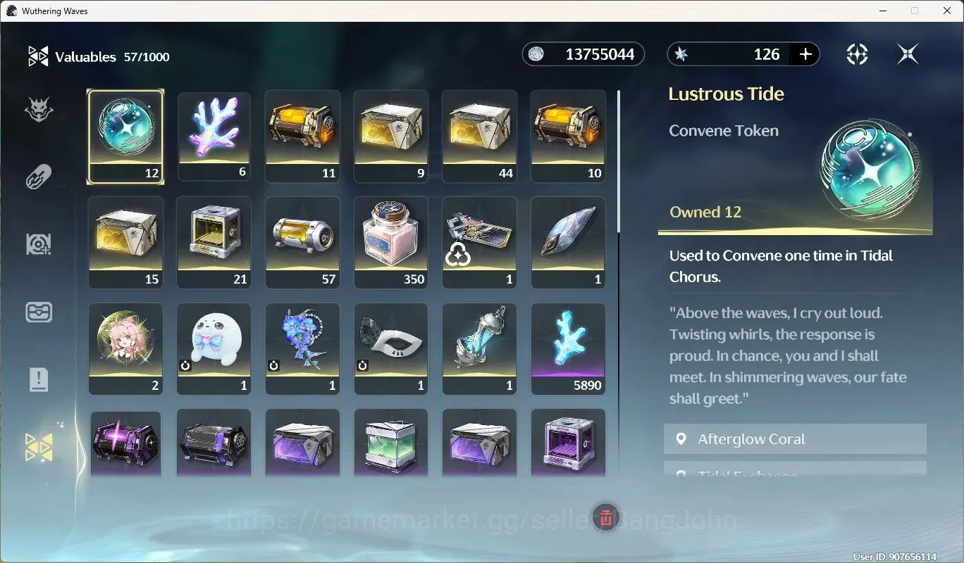 Wuthering Waves Accounts Starter SEA|UL 53|Rank 6|3 Char Limited [Phrolova Rc4]+Sign,Shorekeeper,Rebecca | Mc Female 18