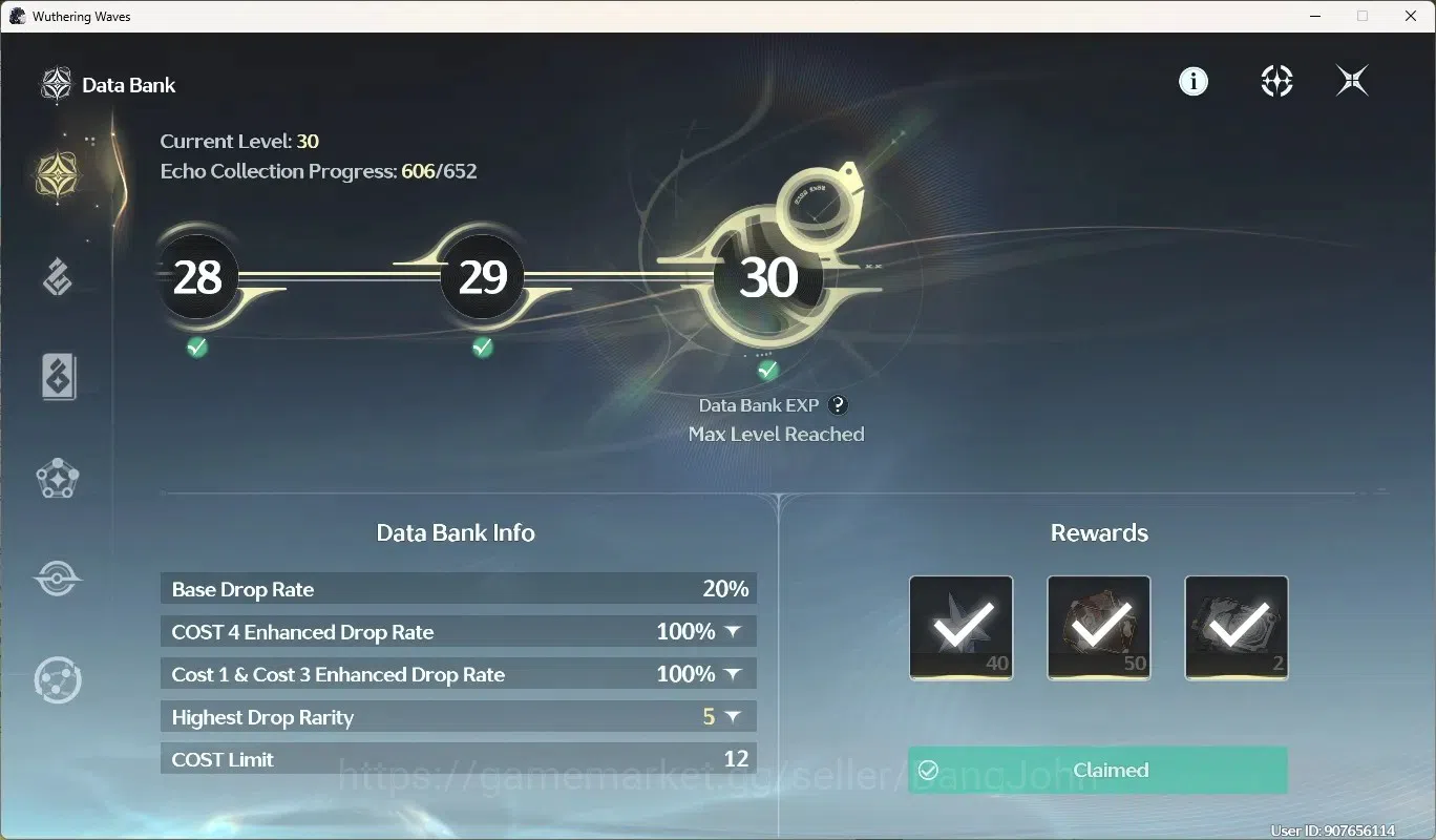 Wuthering Waves Accounts Starter SEA|UL 53|Rank 6|3 Char Limited [Phrolova Rc4]+Sign,Shorekeeper,Rebecca | Mc Female 4