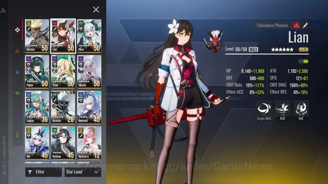 Etheria: Restart Accounts End‑Game Global S25|Lvl 58|1,5K Cryst+20 Ap|26 1
