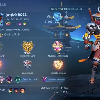 Mobile Legends: Bang Bang Accounts Collector Global|153S|Renowned|CC YiSunshin Natalia,KOF Karina,SABER Layla Johnson