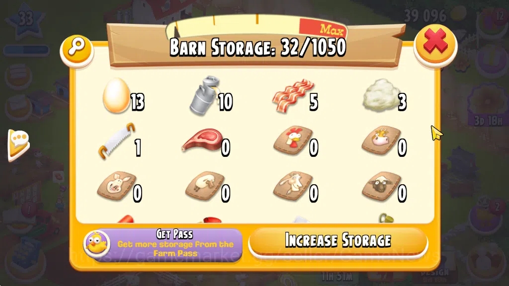 Hay Day Accounts Lvl 33 | Barn Storage 1050 - Silo Storage 525 | 39 image 15