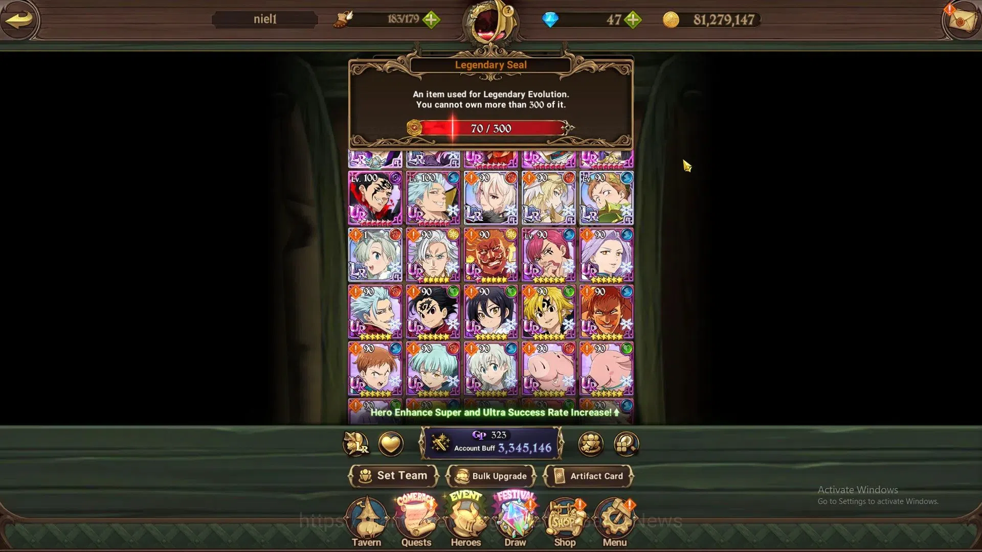 The Seven Deadly Sins: Grand Cross Accounts ASIA|3,3M CC|70 LS,47 Dm|4 LR+6 UR|Desire,Fairy Ki image 2