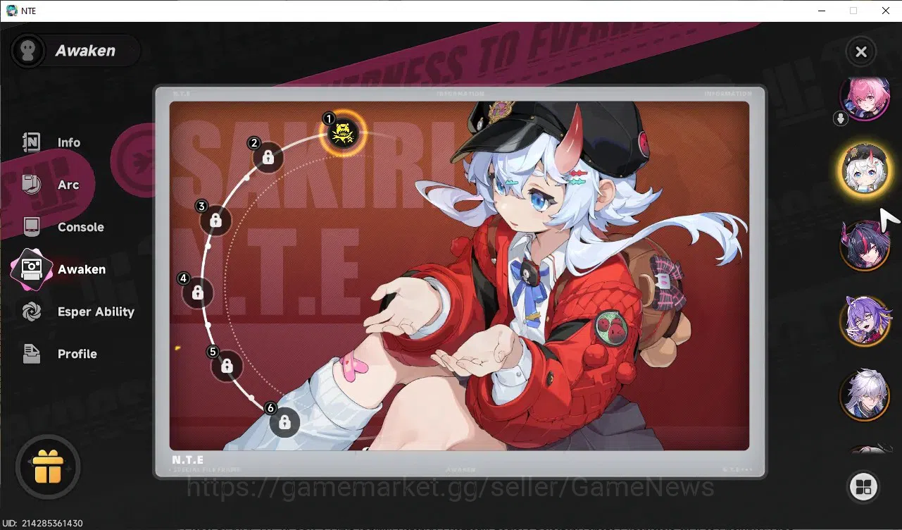 Neverness to Everness Accounts Global SEA|HL 29|TL 19|7 SSR 2 Limit [Shinku,Chaos],SakiriA1,BaicangA1|3 Glider|Male MC|Log 5