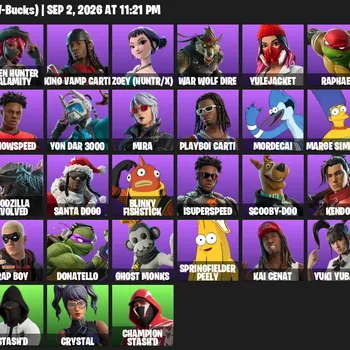 Fortnite Accounts 45 Skins | Level 661 | Slim Shady, Playboi Carti + Terminator | All Platforms
