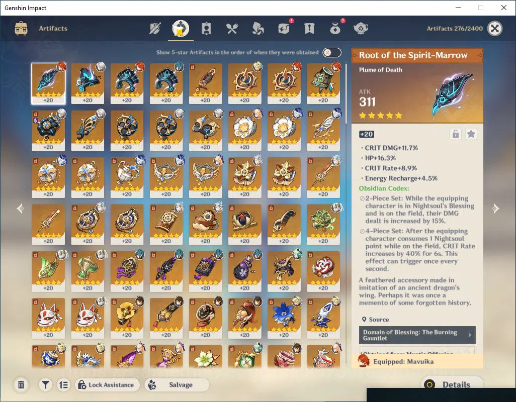 Genshin Impact Accounts ASIA |AR 56|4 Limited + 4(*5Weapon) |Neuvil+C3+Sin image 5
