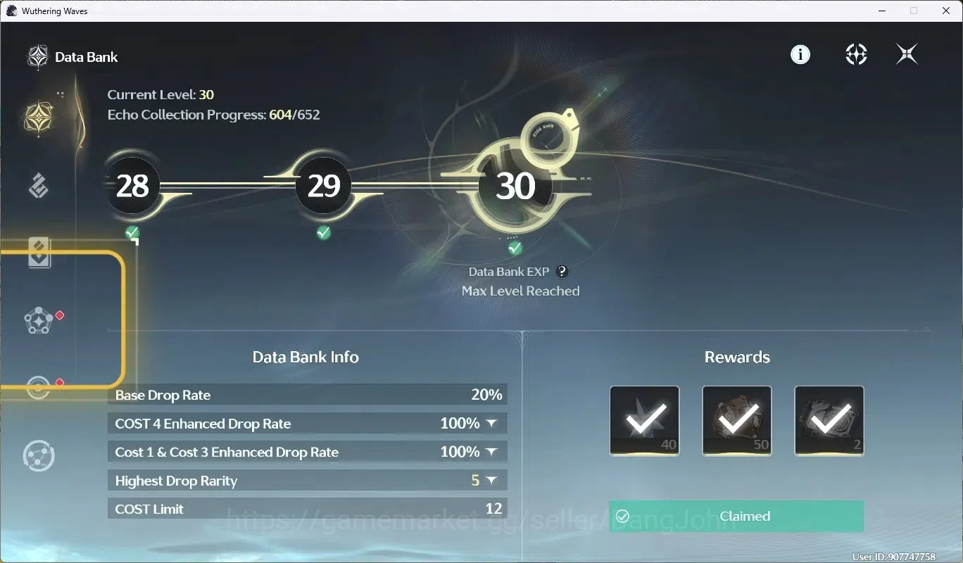 Wuthering Waves Accounts SEA|UL 48 | Rank 5 | 2 Char Limited [Lucy RC5]+Sig image 12