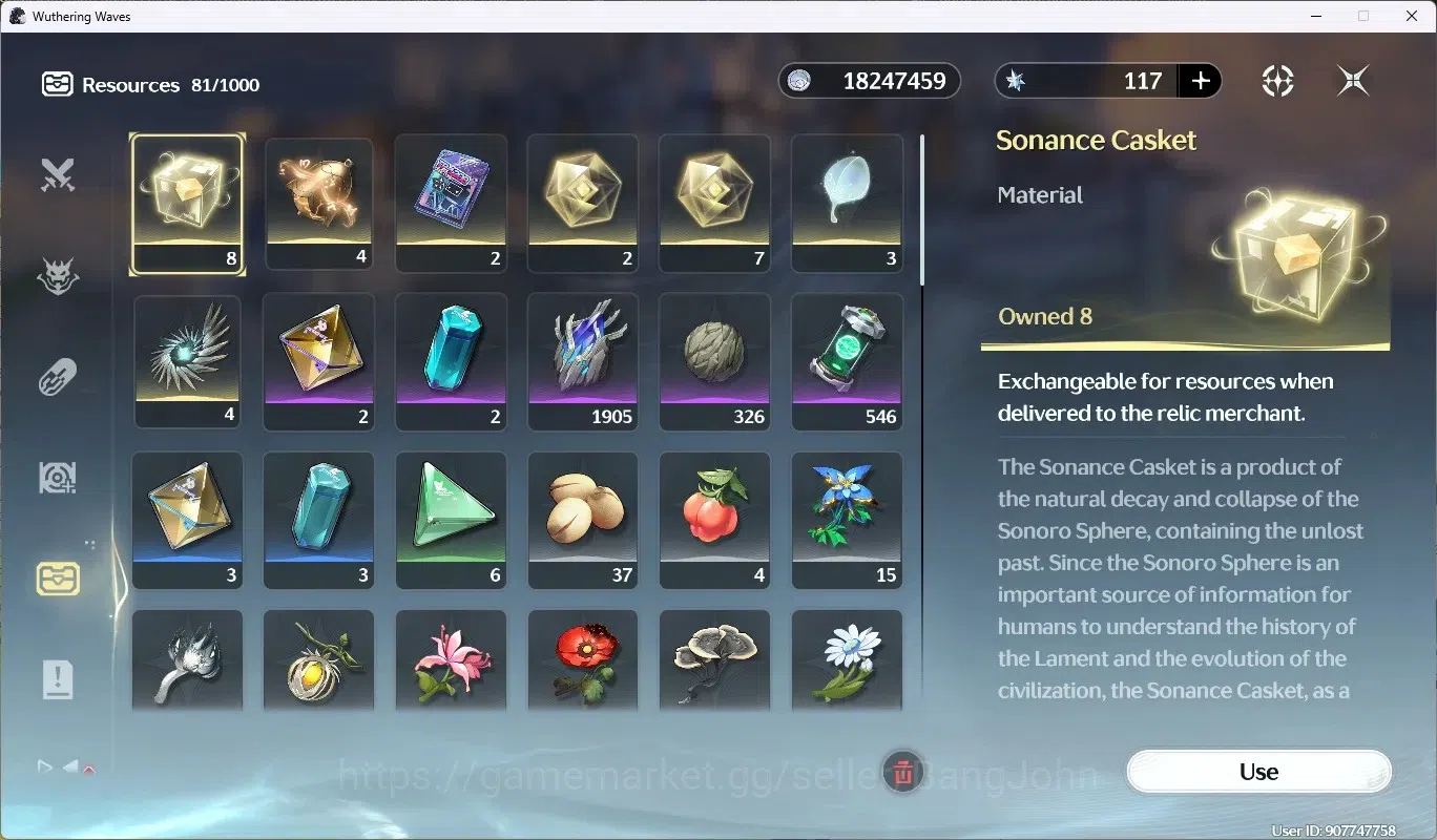 Wuthering Waves Accounts SEA|UL 48 | Rank 5 | 2 Char Limited [Lucy RC5]+Sig image 8