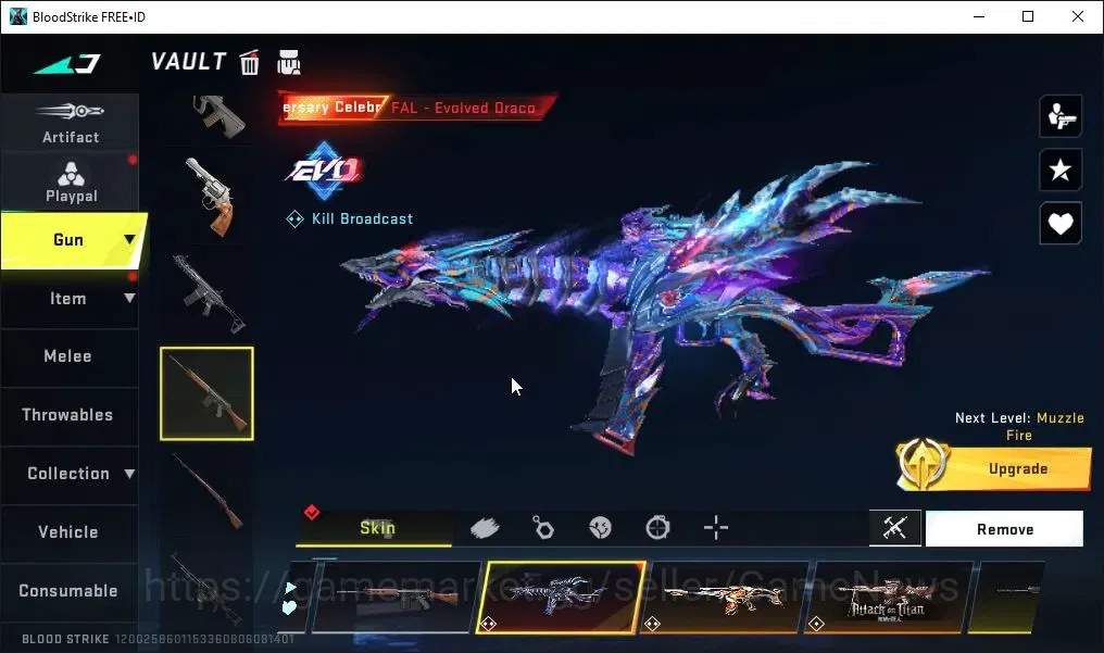 Blood Strike Accounts ASIA|7 ETERNAL[ZERO,Melee Claymore,Kar98k Lv4,M700 image 19