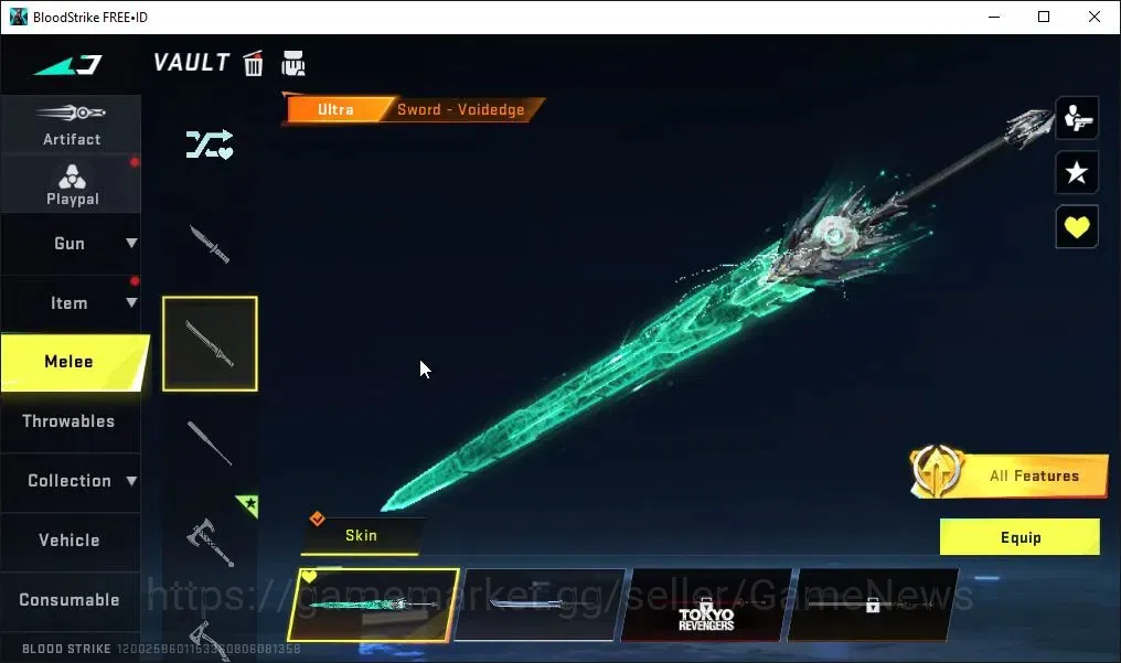 Blood Strike Accounts ASIA|7 ETERNAL[ZERO,Melee Claymore,Kar98k Lv4,M700 image 5