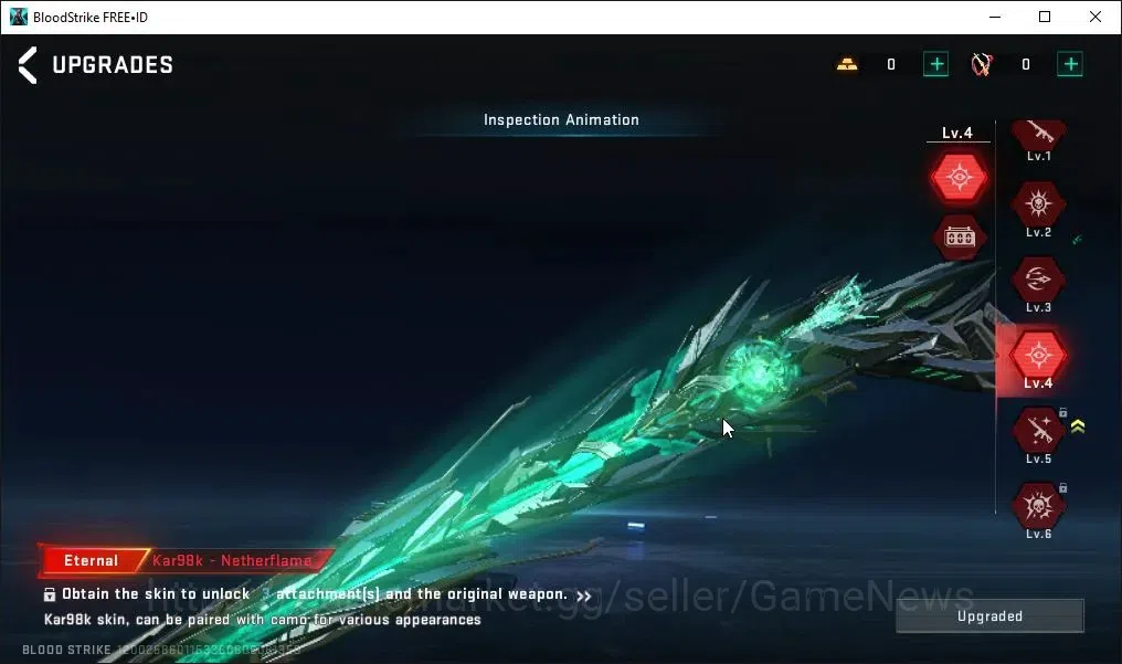 Blood Strike Accounts ASIA|7 ETERNAL[ZERO,Melee Claymore,Kar98k Lv4,M700 image 9
