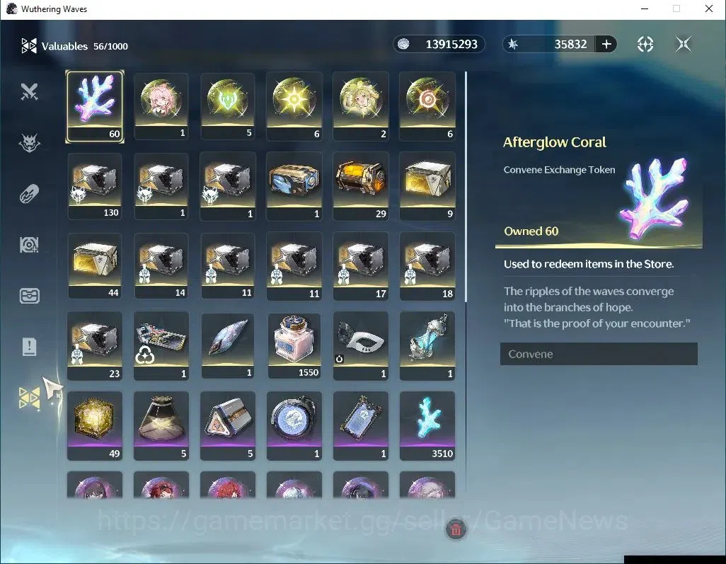 Wuthering Waves Accounts NA | UL 47 | 35K Astrite, 60 Coral | 2 Limited | D image 8
