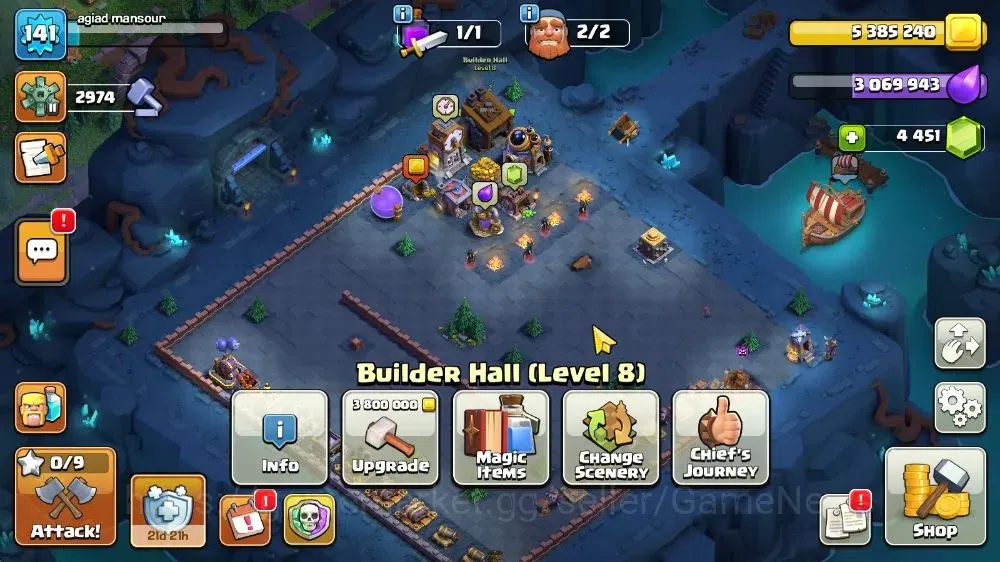 Clash of Clans Accounts TH 16-BH 8|LV 141|HH 9|BK 75,AQ 75,GW 49,MP 48,RC  image 4