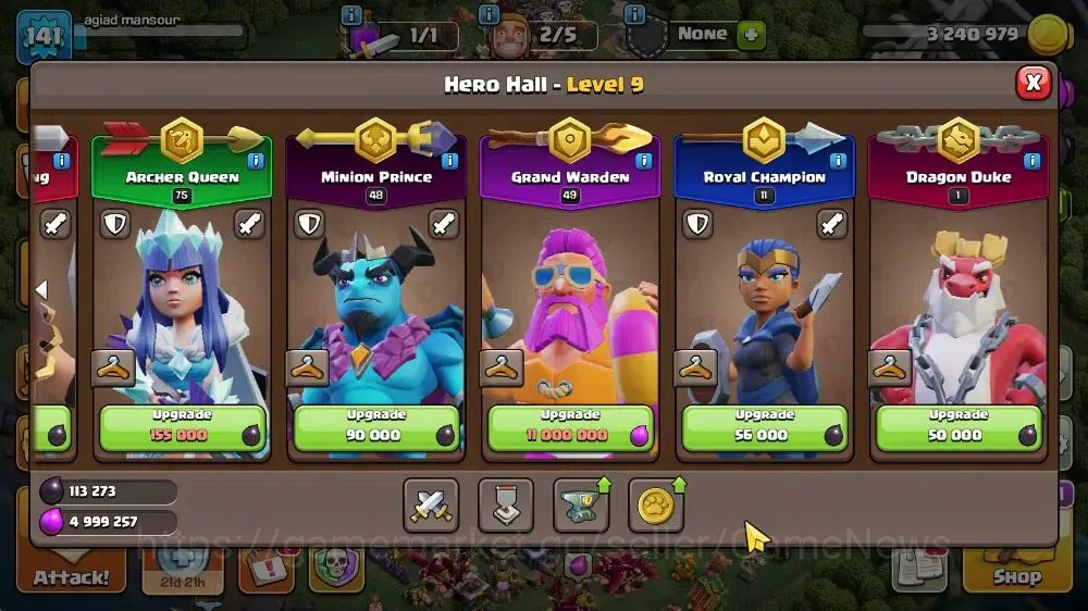 Clash of Clans Accounts TH 16-BH 8|LV 141|HH 9|BK 75,AQ 75,GW 49,MP 48,RC  image 8