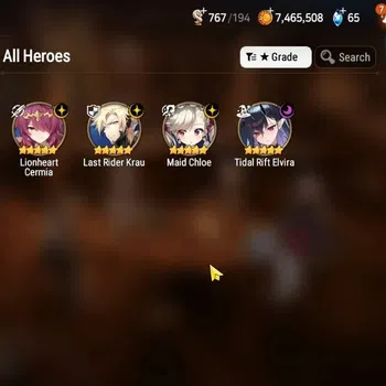 Epic Seven Accounts High-End GLOBAL UnVerif|NewEra|4 ML(Tidal Rift Elvira,LH Cermia,LR Krau,Etc)+Iseria,TA Coli,Etc|Poh