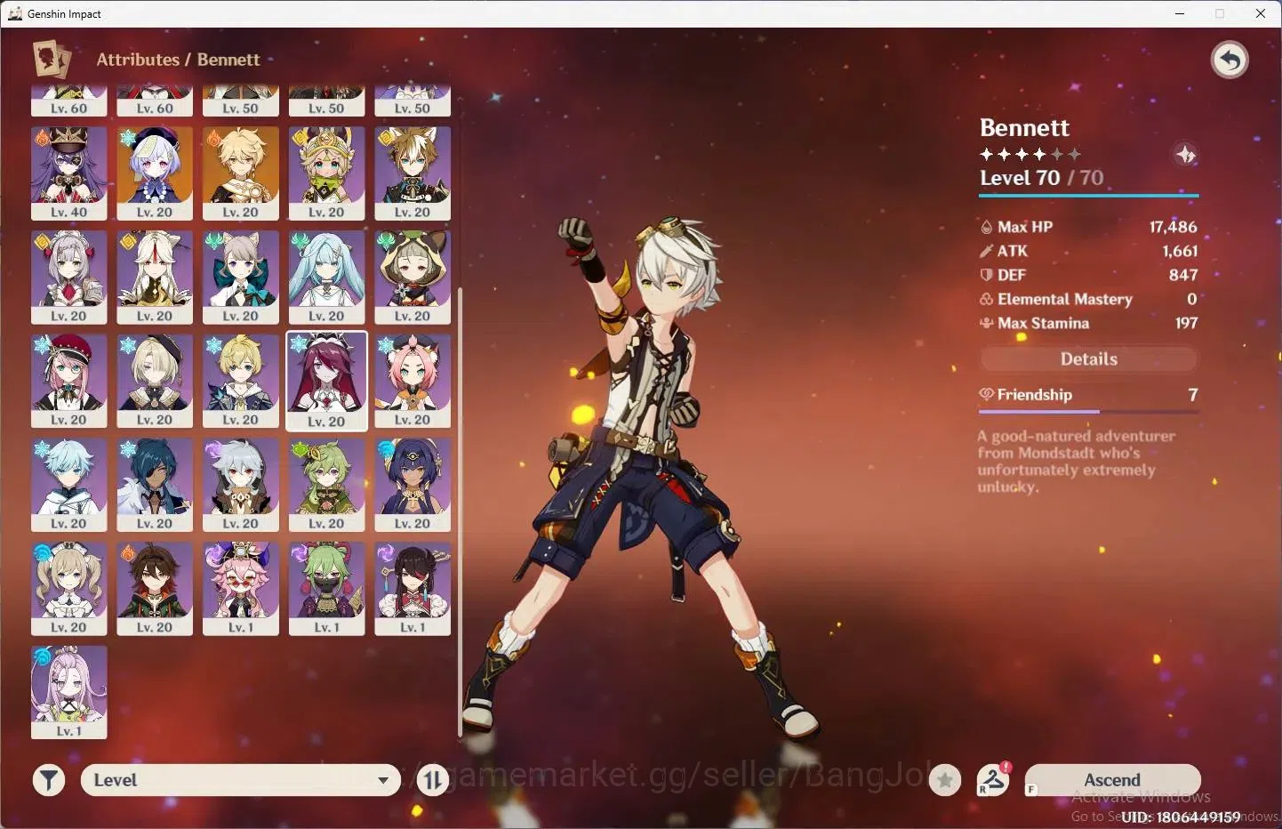 Genshin Impact Accounts ASIA |AR 52|4 Limit+4 Std|Limit(R.Shogun,Varesa,Xi image 3