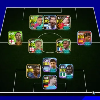 eFootball Accounts Legends & Iconic Players Android|Power 3193|9Epic Patrick Vieira,Cristiano Ronaldo,Thiago Alcantara,Wayne