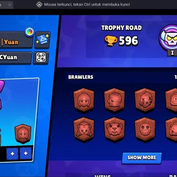 Brawl Stars Accounts Thropy 596 | 13 Brawler | 2 Max,1 MaxHC (Shelly)|1 Legend,1 Mythic,3 Epic Skin|2570