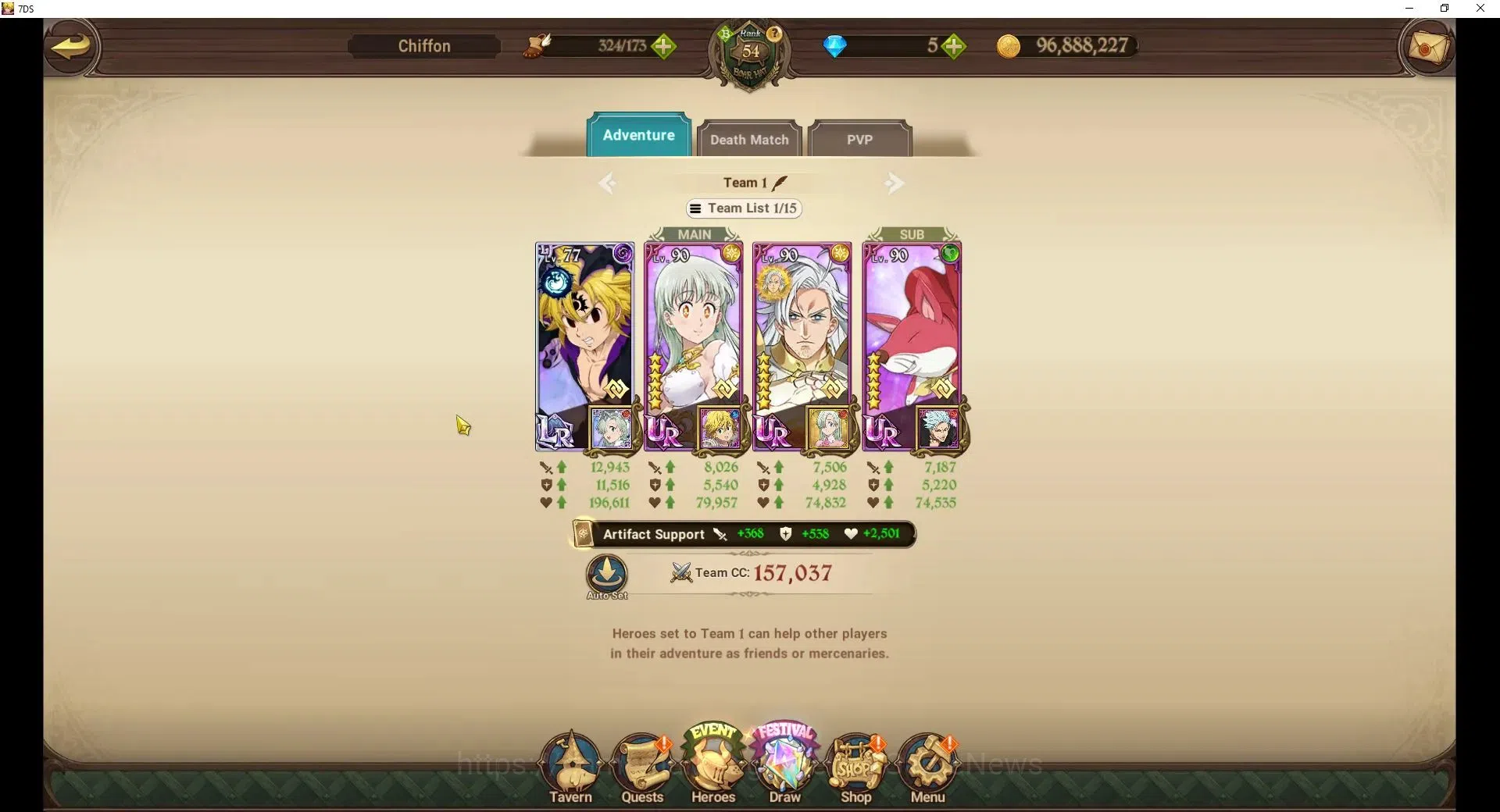 The Seven Deadly Sins: Grand Cross Accounts Global|1,2M CC|2 LR+8 UR+Collab ReZero|NMeli2/6,El image 7