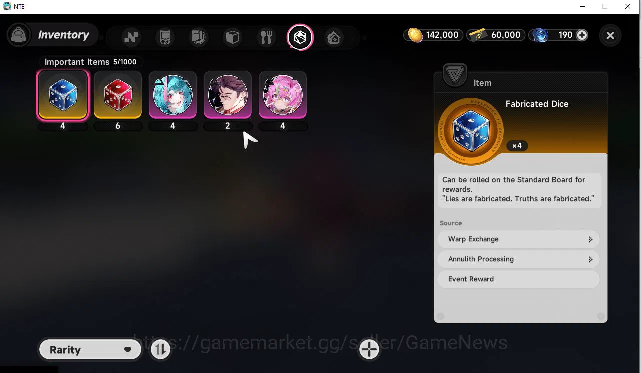 Neverness to Everness Accounts SEA HL 3 | Starter 1 Limited Nanally | 5SR char| G image 4