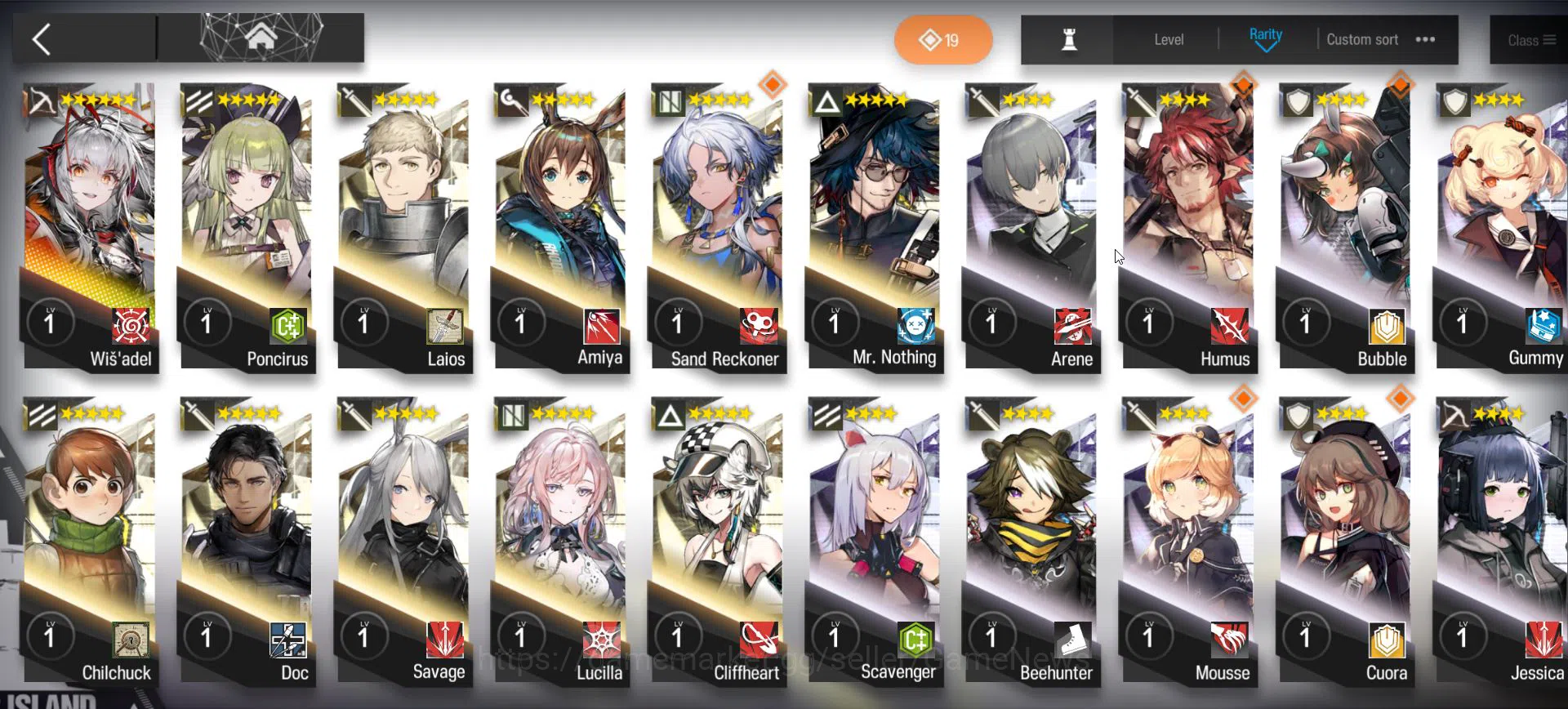 Arknights Accounts Lv 24|51 OP + 1 Skin| Starter | Wis'adel + 74520 O image 4