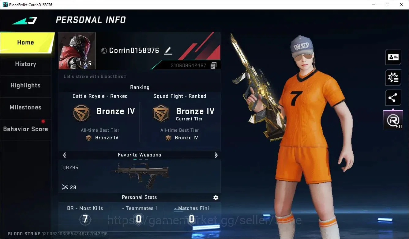 Blood Strike Accounts ASIA|1 ETERNAL: AUG - Empyrean | 2 ULTRA STRIKER: image 1